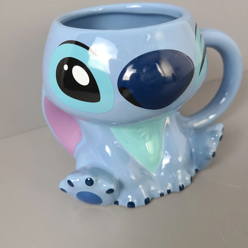Disney Parks Stitch Figural Collectible Blue Mug